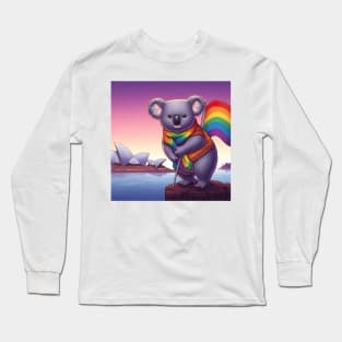 Gay Pride Koala Bear (Sydney, Australia) Long Sleeve T-Shirt